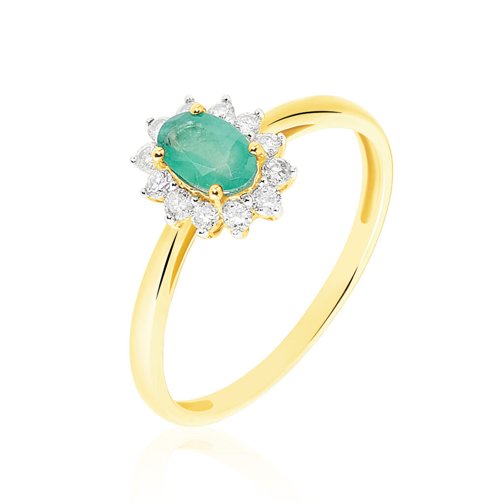 Bague Vladimir Or Jaune Emeraude B3dfjev223h Marc Orian
