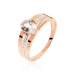 Bague Milna Or Rose Et Morganite