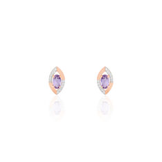 Boucles D'Oreilles Anastasie Or Rose