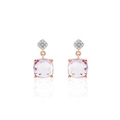 Boucles D'Oreilles Or Rose Madison