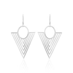 Boucles D'Oreilles Argent Rhodie Assala