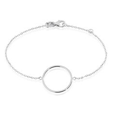 Bracelet Argent Rhodie Cercle