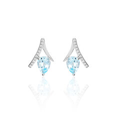 Boucles D'Oreilles Or Blanc