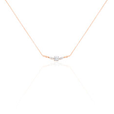 Collier Or Rose Dentelle