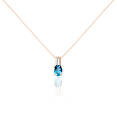 Collier London Blue Or Rose Et Topaze - Colliers Femme | Marc Orian