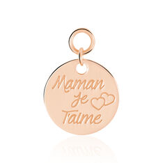 Pampille Anelie Argent Dore Rose Pastille