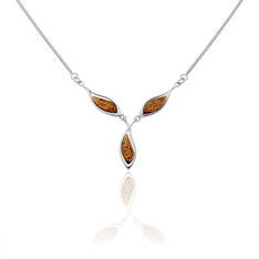 Collier Argent Ambre Triangle Narcisse - Colliers Femme | Marc Orian