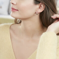 Creoles Argent Rhodie Flexibles