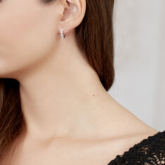 Boucles D'Oreilles Or Blanc Amareta