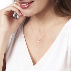 Collier Or Blanc Andrine Goutte Diamants - Parure de mariage Femme | Marc Orian