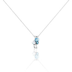 Collier Lilia Or Blanc Topaze Et Oxydes - Colliers Femme | Marc Orian
