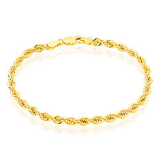 Bracelet Or Jaune Maille Corde