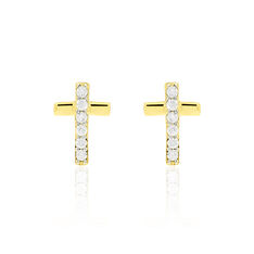 Boucles D'Oreilles Or Jaune Puces
