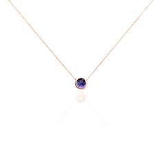 Collier Or Rose Bonbon Amethyste - Colliers Femme | Marc Orian