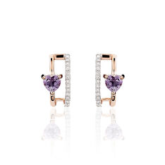 Boucles D'Oreilles Fanny Or Rose