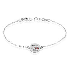 Bracelet Argent Rhodie Sweet Maman Pastille