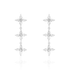 Boucles D'Oreilles Or Blanc Julieta