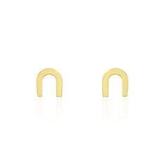 Boucles D'Oreilles Puces Fanny Or Jaune