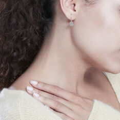 Boucles D'Oreilles Or Jaune Ammara Pastille