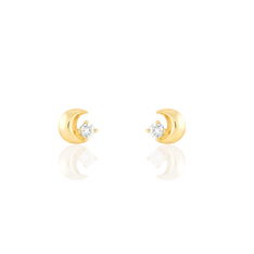 Boucles D'Oreilles Or Et Oxyde