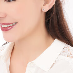 Boucles D'Oreilles Argent Puce Oxyde