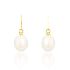 Boucles D'Oreilles Or Perle De Culture