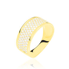 Bague Or Jaune Banda Oxydes