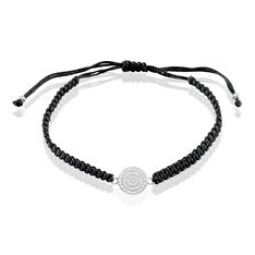 Bracelet Argent Jeton Oxyde