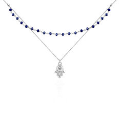 Collier Argent Rhodie Bedra Maille Forcat