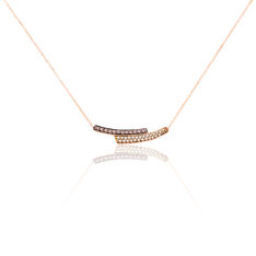 Collier Solene Or Rose Diamants - Parure de mariage Femme | Marc Orian
