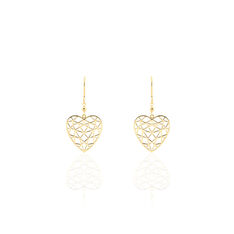 Boucles D'Oreilles Thays Or Jaune Coeur