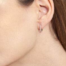 Creoles Or Blanc Aryanna Diamants