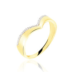 Bague Samanta Or Jaune Et Diamants
