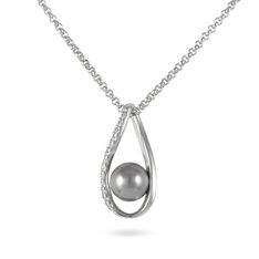 Collier Argent Rhodie Alexya Perle - Colliers Femme | Marc Orian