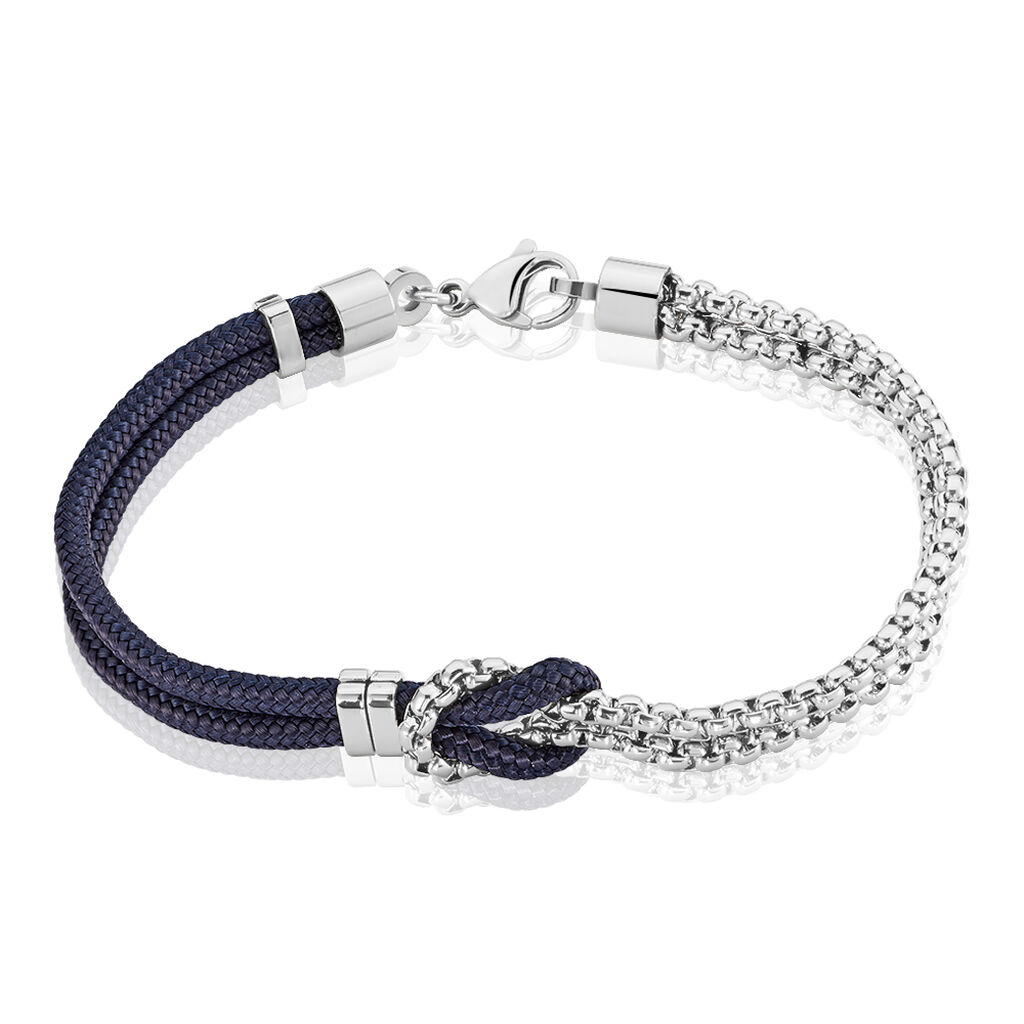 Bracelet Acier Cordon Chaine N?Ud Marin - Bracelets cha&icirc;nes Homme | Marc Orian
