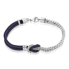 Bracelet Acier Cordon Chaine N?Ud Marin - Bracelets cha&icirc;nes Homme | Marc Orian