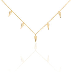 Collier Dasia Plaque O Pampilles Picots - Colliers Femme | Marc Orian