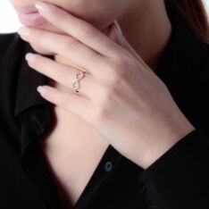 Bague Or Et Oxyde