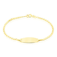 Identite Bebe Or Jaune Maille Marine