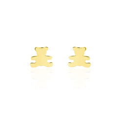 Boucles D'Oreilles Or Jaune Calina Ours