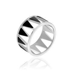Bague Tiana Acier Triangle