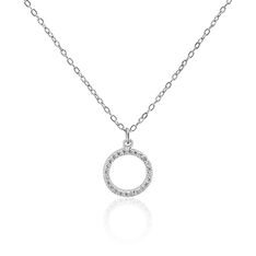 Collier Argent Francesca Cercle Oxyde - Colliers Femme | Marc Orian