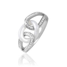 Bague Argent Et Ceramique