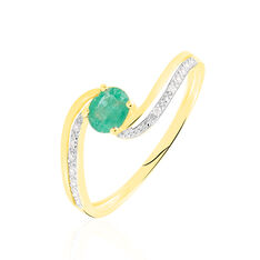 Bague Or Jaune Odessa Emeraude