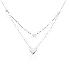 Collier Sidonie Argent Coeurs