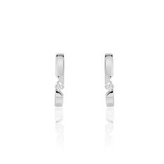 Boucles D'Oreilles Anilie Or Blanc