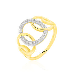 Bague Or Jaune Daniyah Cercles Diamants