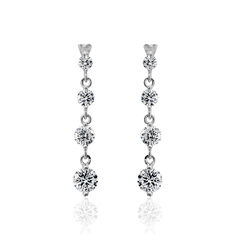 Boucles D'Oreilles Argent Rhodie Pendante Oxyde