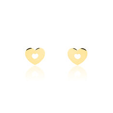 Boucles D'Oreilles Or Jaune Typhen Puce