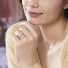 Bague Luna Or Blanc Diamants